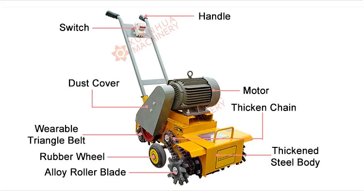 Small Road Floor Cleaning Concrete Residue Cleaning Machine