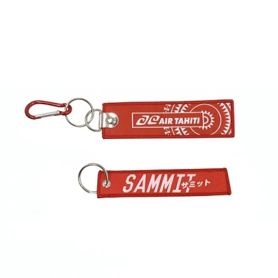 Personalisierter Schlüsselanhänger mit Logo-Stickerei-Design, weicher Schlüsselanhänger aus Vliesstoff